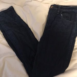 Madewell dark wash skinny jeans